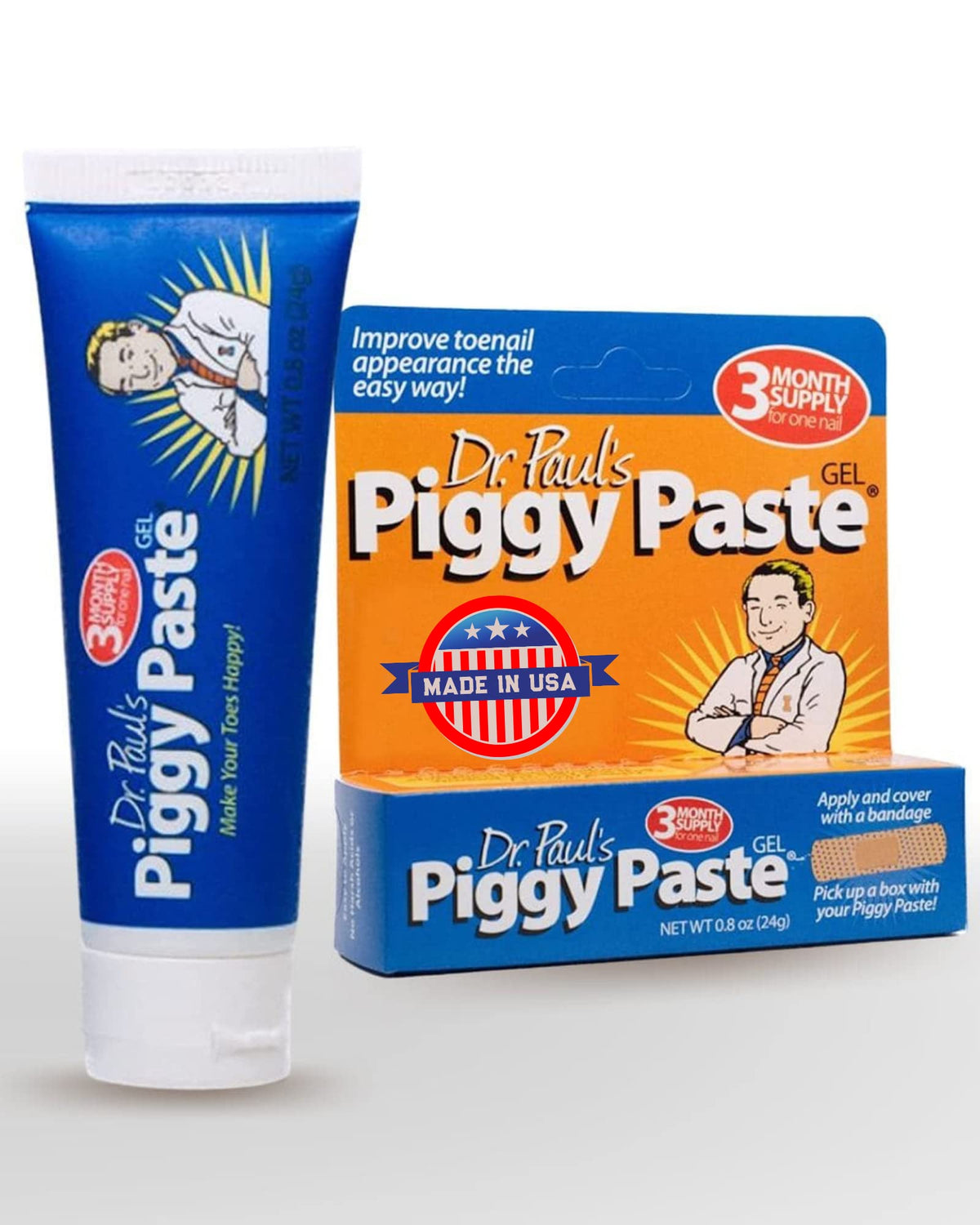 Piggy Paste front packaging showing tube and label, brand clarity and trust