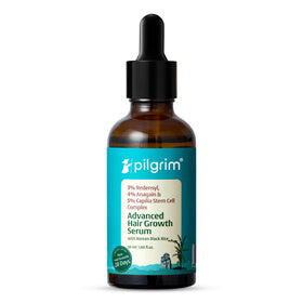 Pilgrim bottle on bathroom counter in lifestyle scene suggesting daily routine use