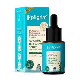 Pilgrim front packaging showing 30ml bottle and clear label, promotes confidence