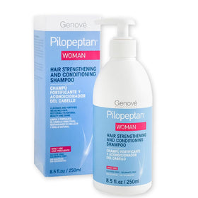Pilopeptan front bottle shot showing sleek packaging and volumizing benefit