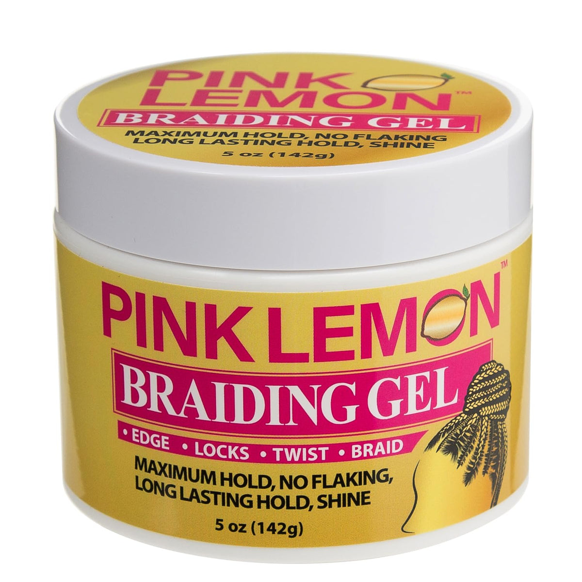 PINK LEMON before and after braids showing reduced frizz and shine