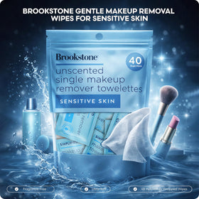 Pink Sky Brookstone single unwrapped towelette ready to gently cleanse skin