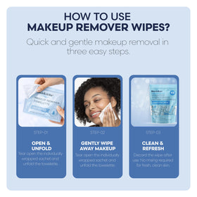 Pink Sky Brookstone wipe beside common items to show compact travel size