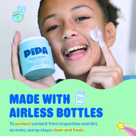 Pipa moisturizer being absorbed on skin for soft non-greasy feel