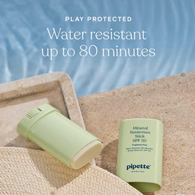 Pipette spray in use at beach demonstrating fast coverage for family outings