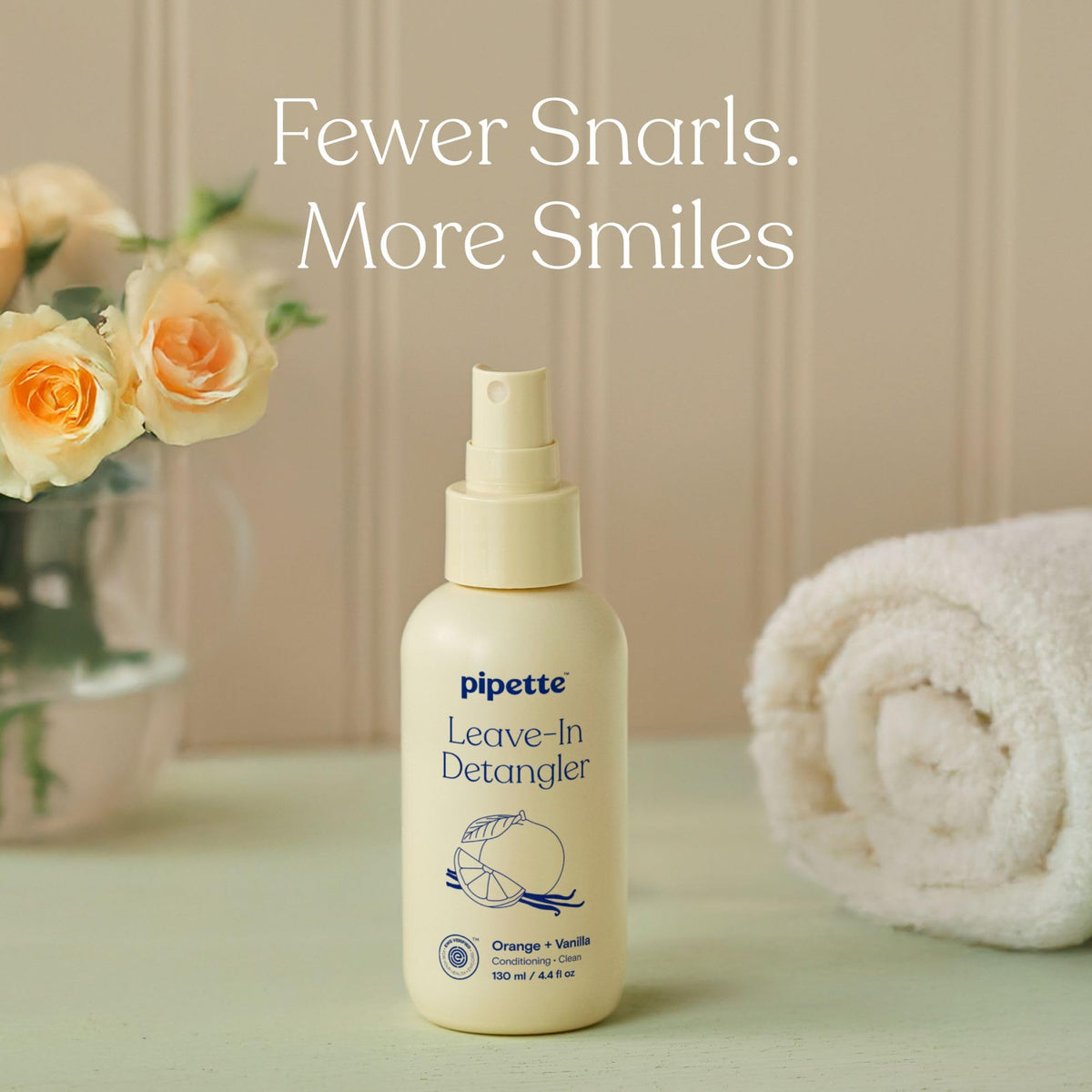 Close-up of product texture showing creamy conditioner consistency and weightless moisture