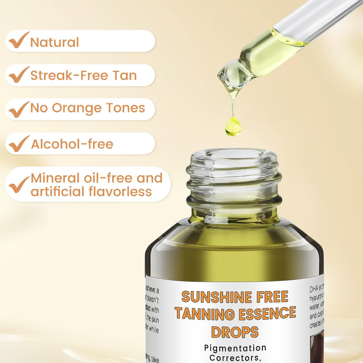 PIPIGE label close-up highlighting hyaluronic acid and vitamin E benefits on skin
