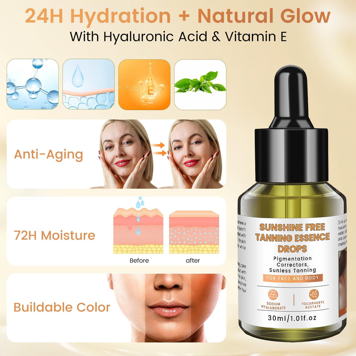 PIPIGE serum texture on fingertip demonstrating lightweight blendability and hydration