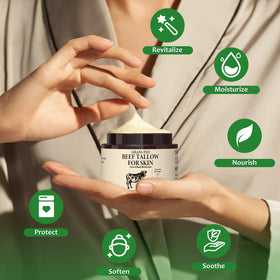 Pixellon honey olive oil and tallow ingredients shown for natural hydration benefit