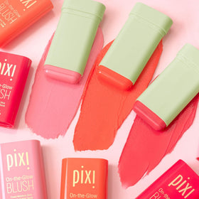 Pixi blush stick ingredients label highlighting ginseng aloe and fruit extracts