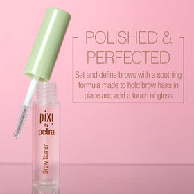 Pixi Brow Tamer wand detail demonstrating precise application benefit