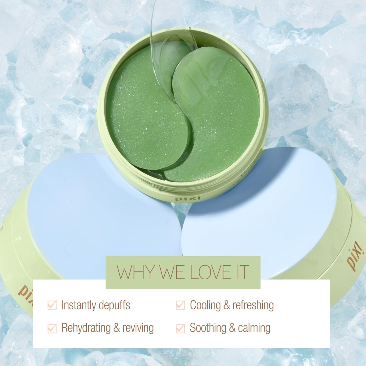 Pixi close-up of hydrogel texture highlighting moisture delivery