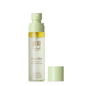 pixi on bathroom vanity styled lifestyle shot for morning routine appeal