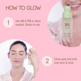 pixi bottle held in hand showing 2.7 fl oz size and travel-friendly convenience