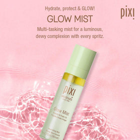 pixi fine mist spray dispersing evenly for lightweight hydration and makeup set