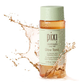 Pixi Glow Tonic on cotton pad demonstrating easy application benefit