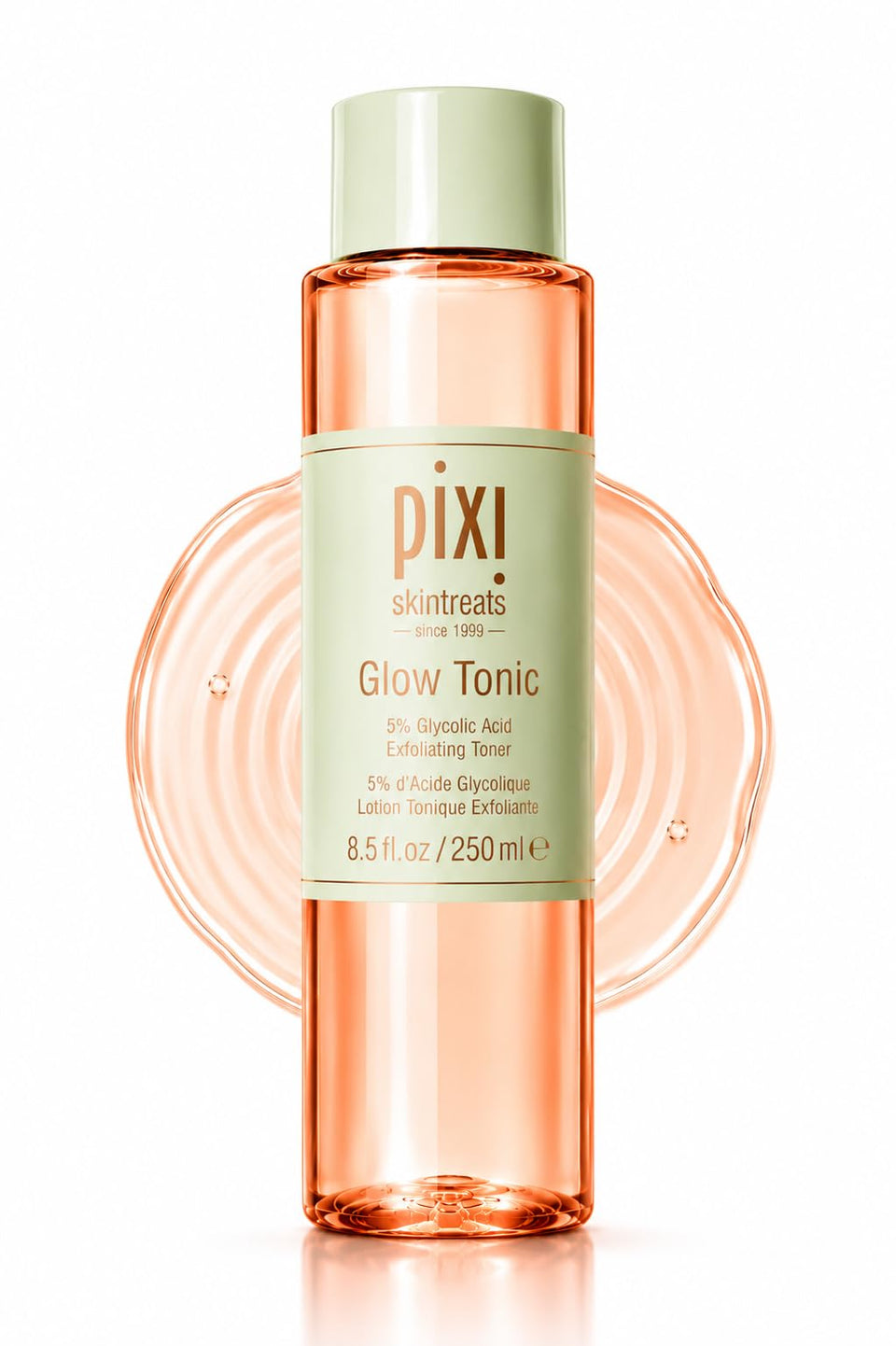 Pixi Glow Tonic front bottle showing label and size for easy recognition