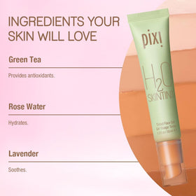 Pixi product applied with fingers demonstrating easy blendability benefit