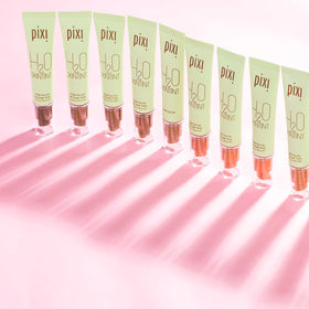 Pixi before-and-after blended on skin showing evened tone benefit