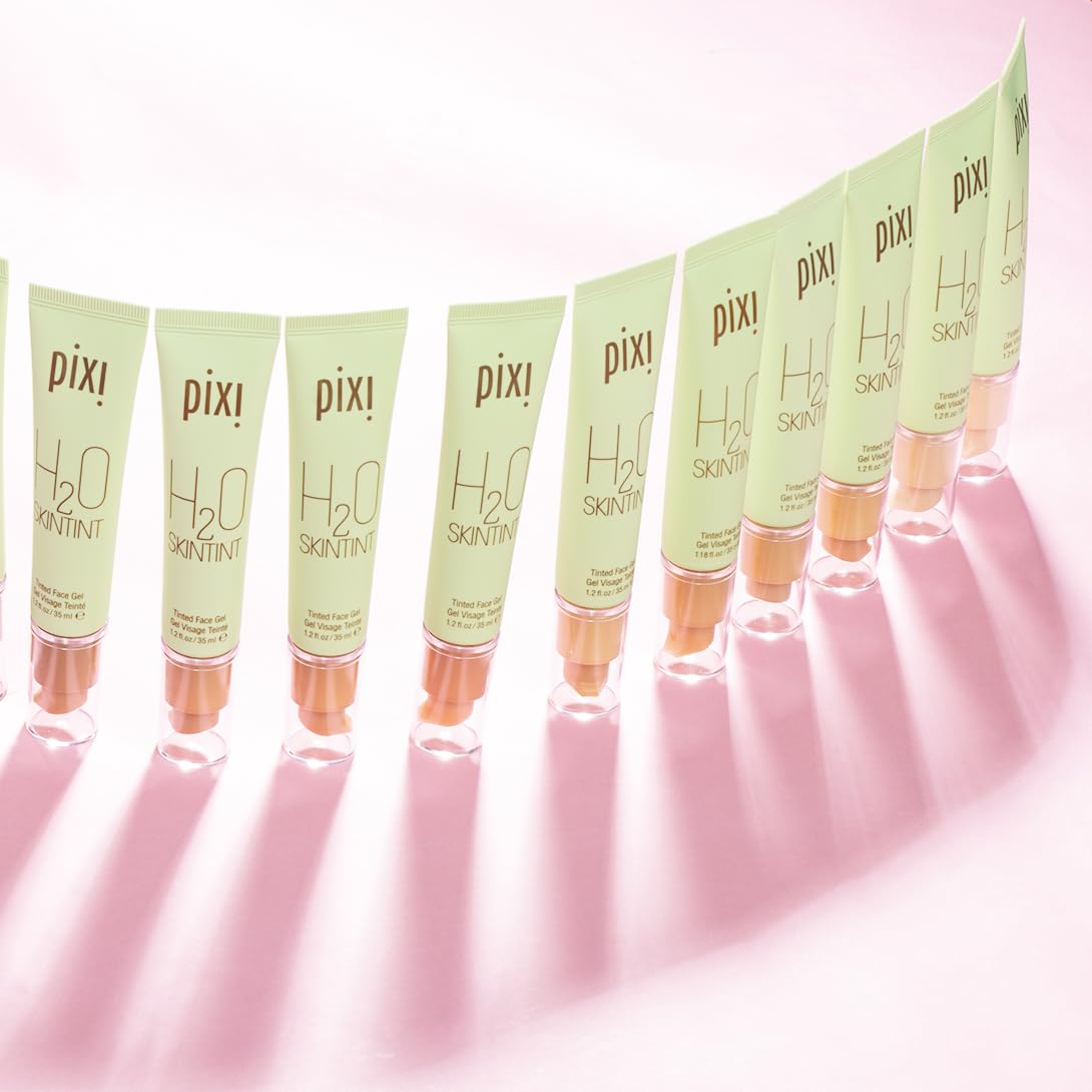 Pixi on model in natural light showing dewy, sun-kissed warm finish