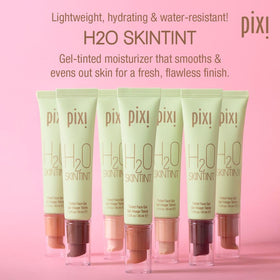 Pixi gel-cream texture close-up highlighting hydrating, weightless finish