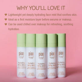Pixi Milky Mist fine spray texture demonstrating even coverage