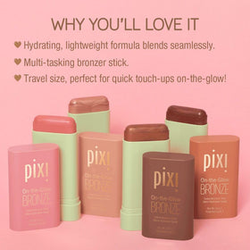 Pixi swatch on arm showing buildable tint and color payoff benefit