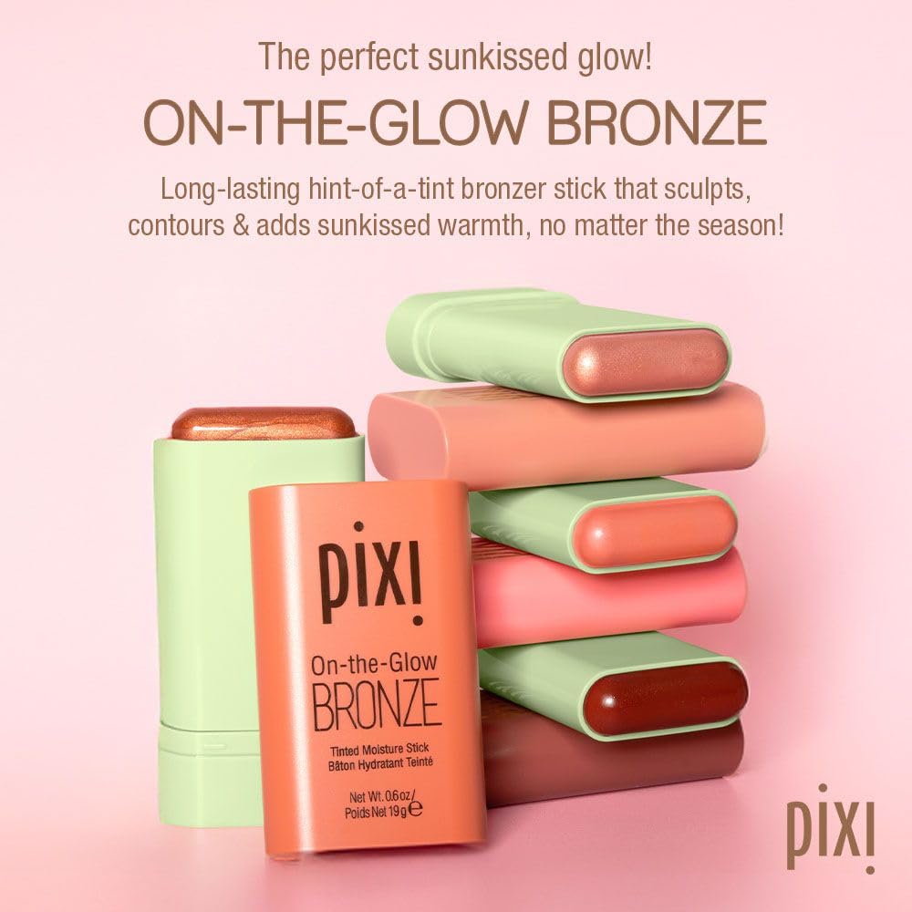 Pixi close-up texture of bronze balm showing creamy moisturizing finish