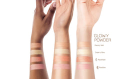 Pixi powder open in hand showing compact size and travel-friendly benefit