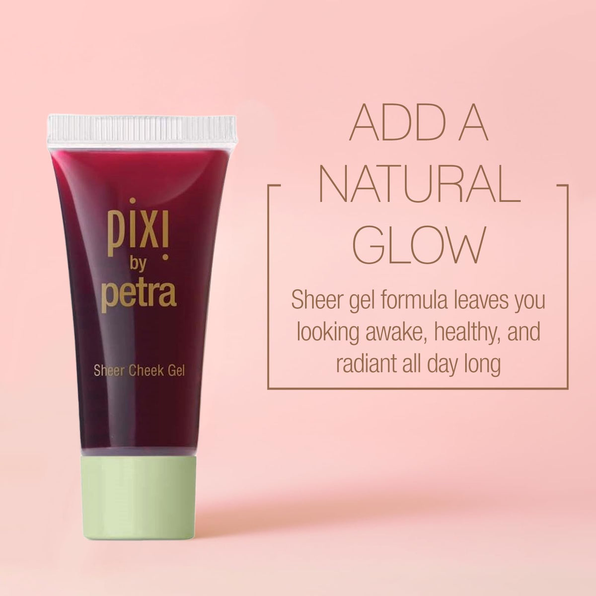 Pixi open dispenser with gel texture visible for smooth blendability benefit