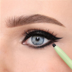 Pixi before and after tightline comparison showing subtle fuller lash effect