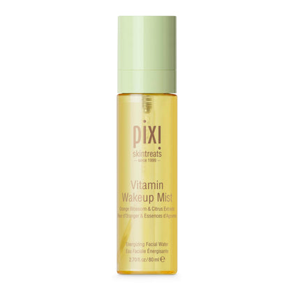 Pixi bottle front view showing label and 80ml size for easy identification and travel