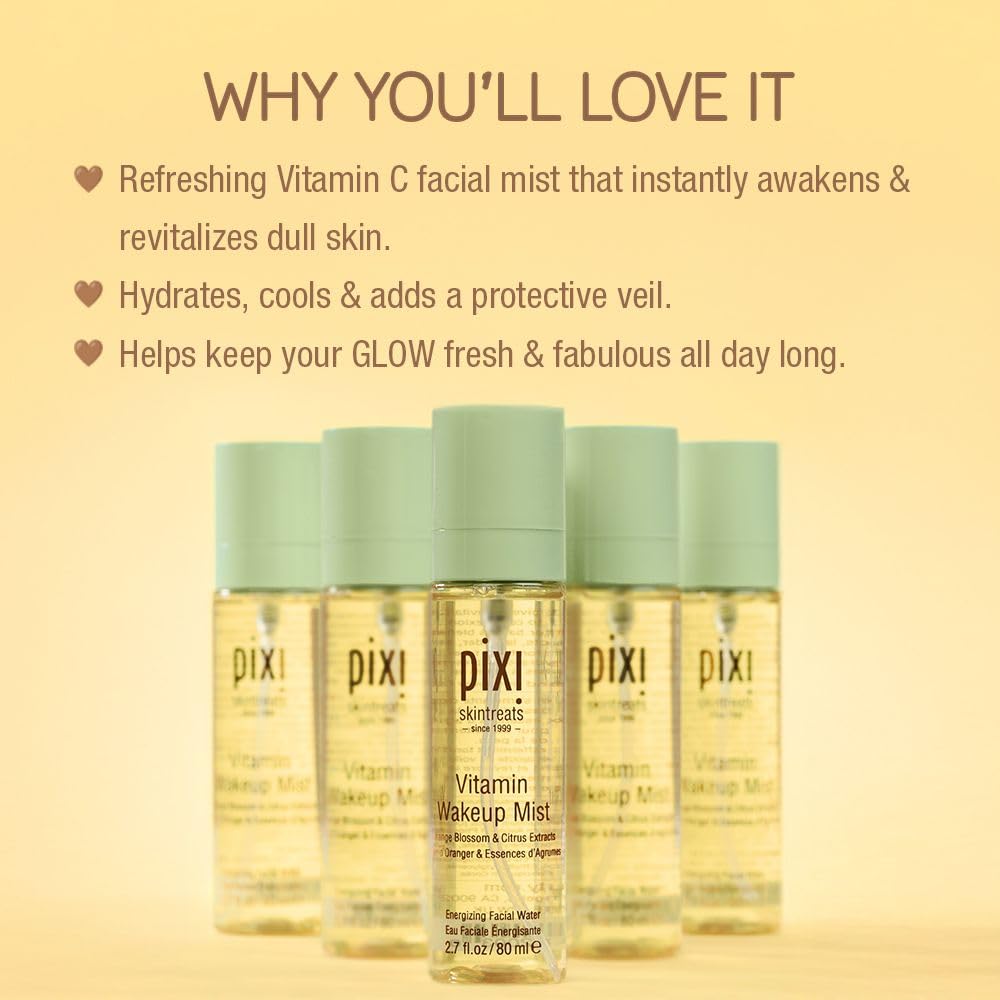 Pixi with orange blossom and citrus botanicals representing natural extracts and brightening