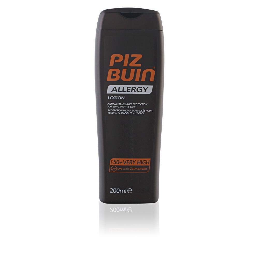 Piz Buin sunscreen applied on forearm showing coverage and visible hydration benefit