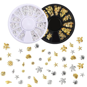 Pizadix close-up of gold and silver discs showcasing varied alloy charms