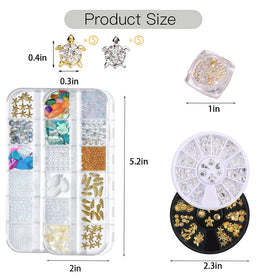 Pizadix mixed rhinestones display showing colorful sparkle for nails