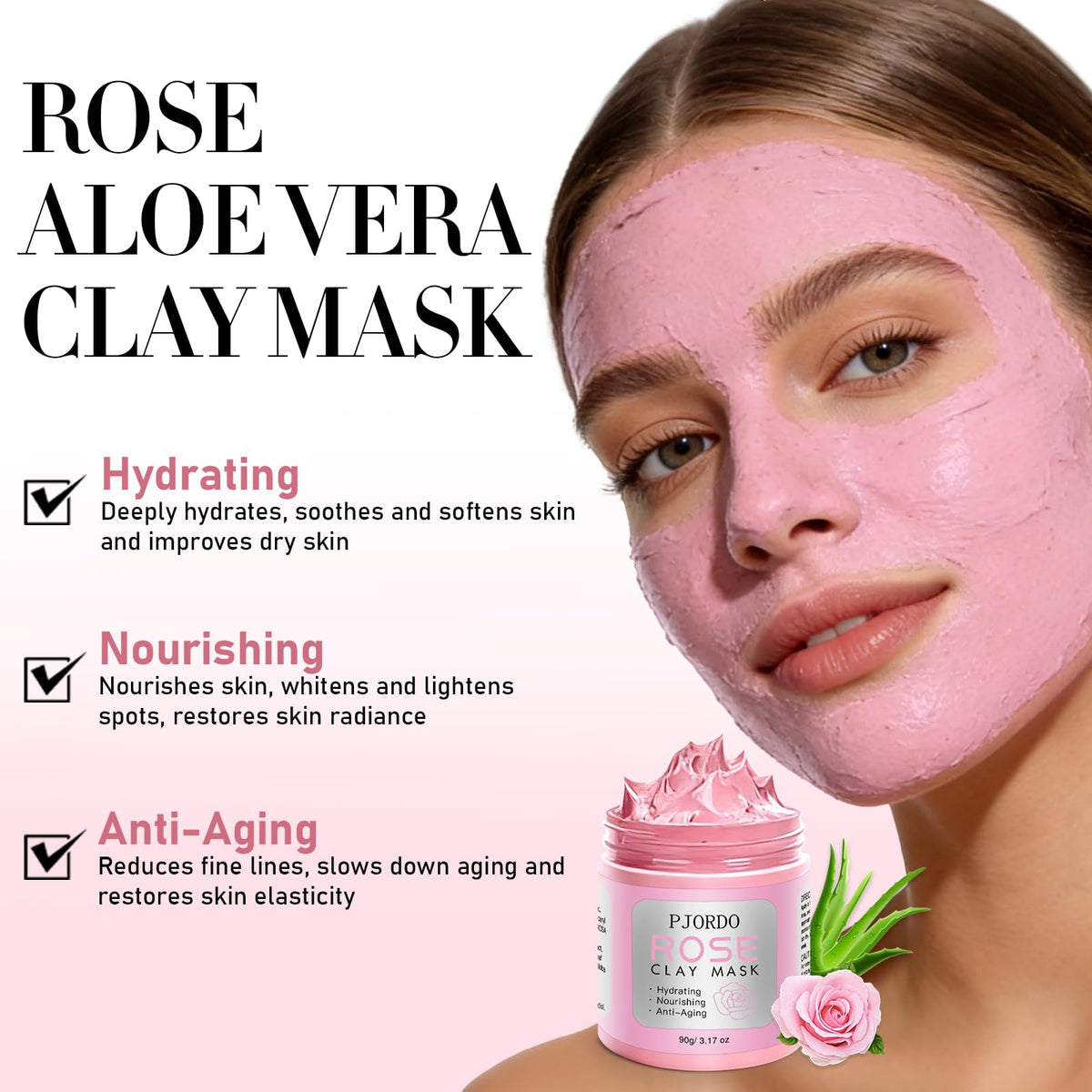 Pjordo avocado green tea mask creamy texture highlighting hydration and antioxidant support