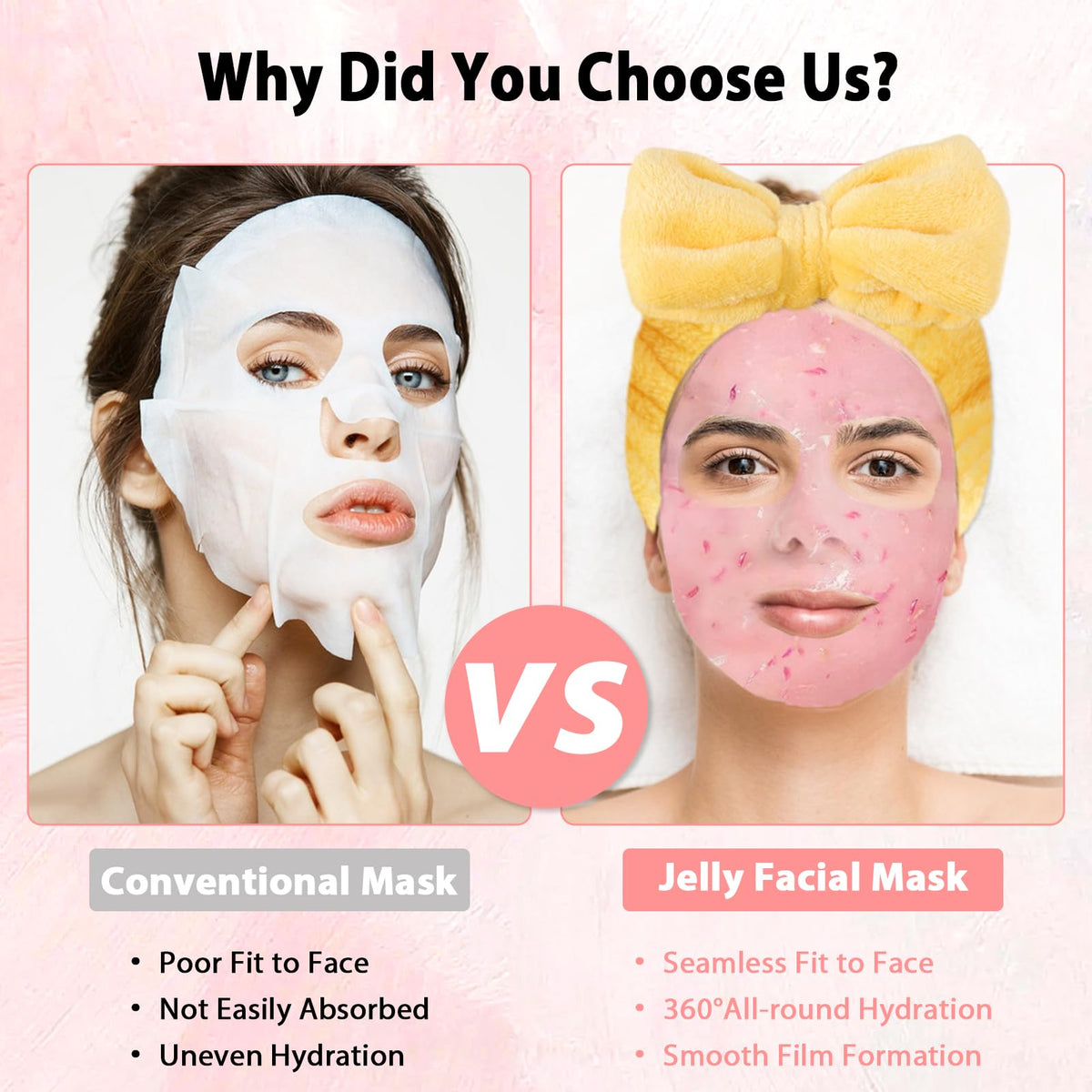 Pjordo brush applying jelly mask demonstrating even coverage and simple use