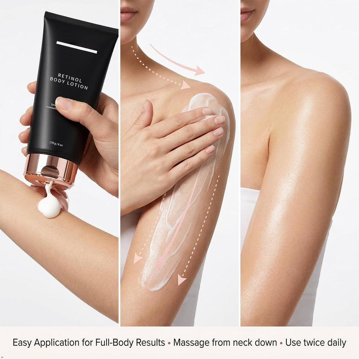 pjpkow before and after texture visual comparing smoother, hydrated skin benefits