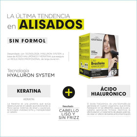PLACENTA LIFE KERATIMASK brush applying treatment to hair showing even coverage and control