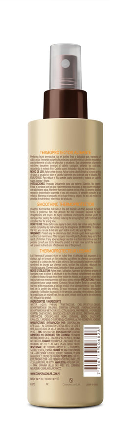 PLACENTA LIFE product being sprayed on hair for heat protection