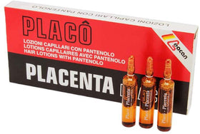 Close-up of a single Placenta Placo ampoule ready to pour with hygienic dosing benefit