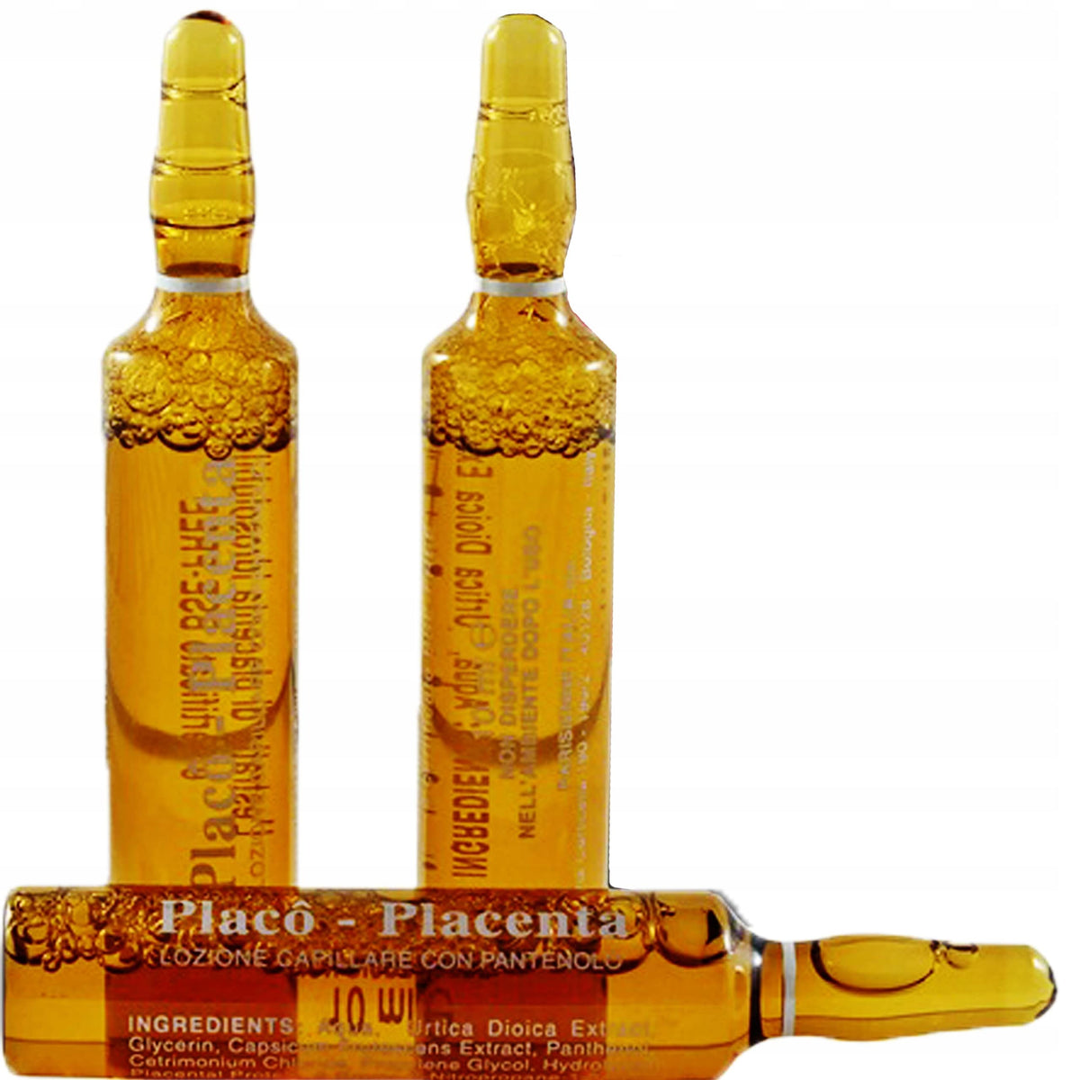 Applying Placenta Placo to damp scalp with massage for root stimulation benefit