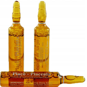 Placenta Placo set on bathroom shelf conveying daily routine support