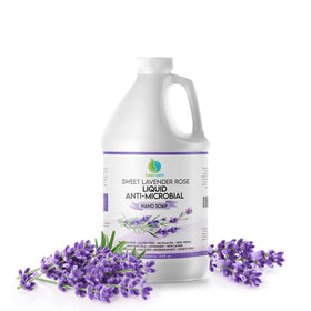 Plainly Earth front label on 64 oz jug showing product identity and scent benefit