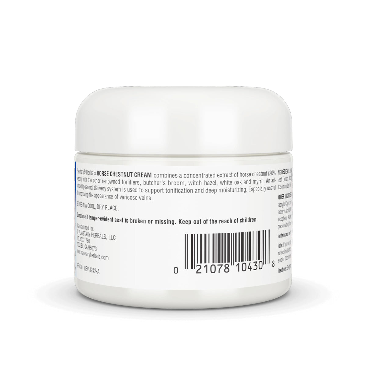 Planetary Herbals 2 oz tube next to ruler showing compact travel-friendly benefit