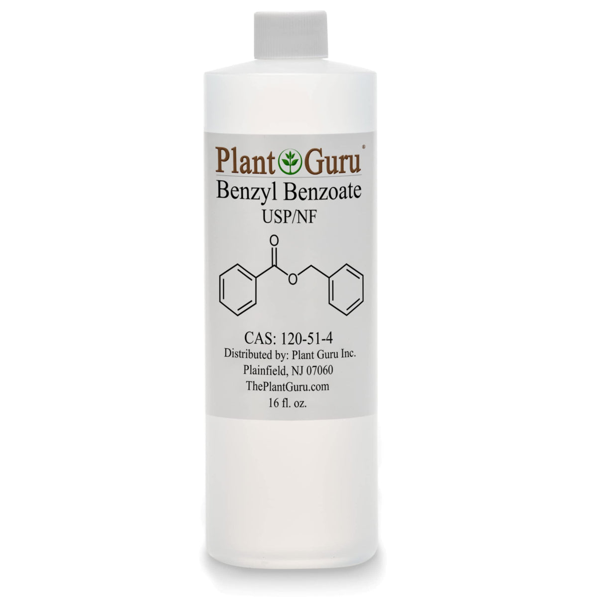 Plant Guru bottle front showing product and branding for easy identification and storage benefit