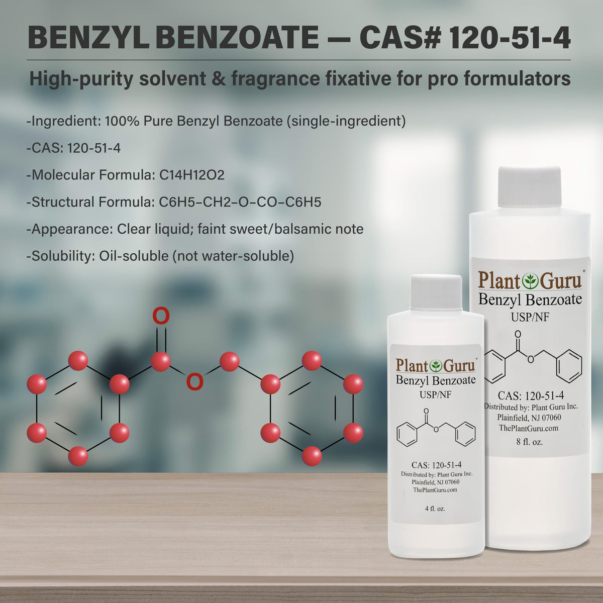 Plant Guru label detail with USP grade information for formulation confidence and clarity
