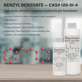 Plant Guru label detail with USP grade information for formulation confidence and clarity
