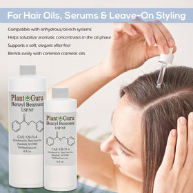 Plant Guru liquid texture gloss close-up showing clear, non-clouding finish and mixing ease